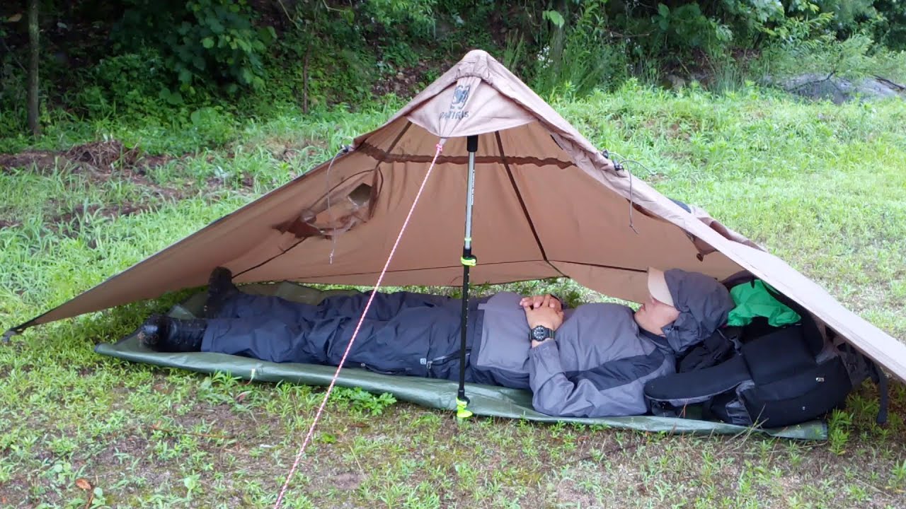 원타이거리스 판초쉘터(TENTSFORMER Poncho Shelter) 우천 사용평가(feat. ODC 마크1 가성비 알파인스타일텐트)