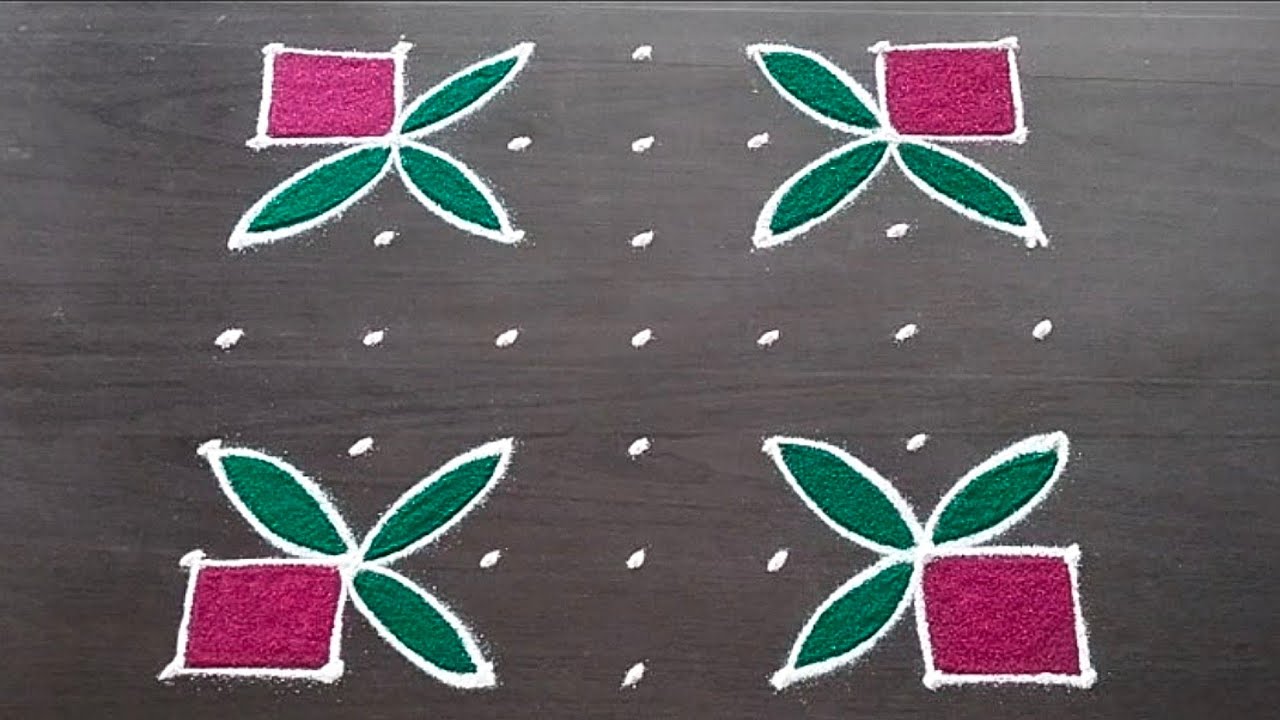 7x7 rangoli | thipkyanchi rangoli | festival muggulu | diwali rangoli