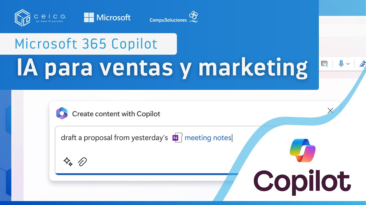 Potencia Ventas y Marketing con IA | Webinar Copilot para Microsoft 365