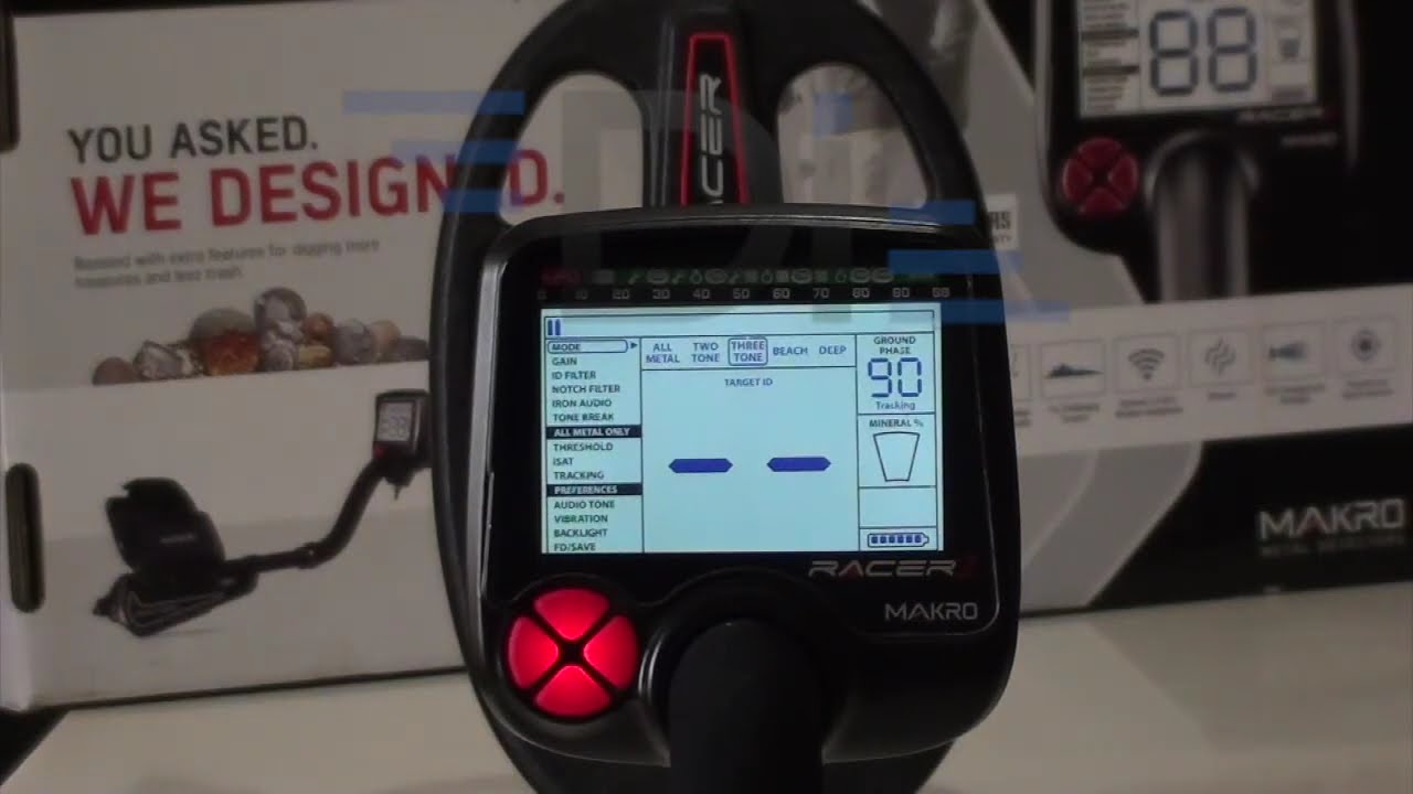 Makro Dedektör - RACER 2  Kullanım videosu   dedektorinceleme.com