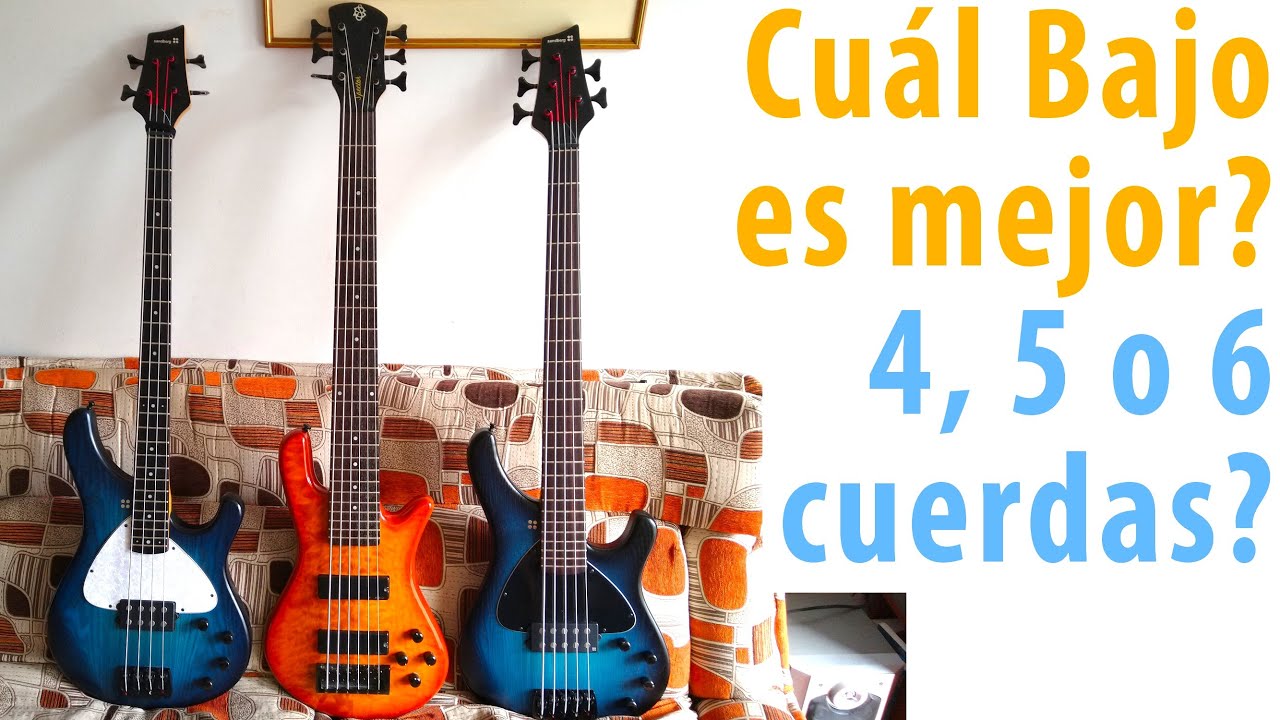 Cuál Bajo es mejor: 4, 5 o 6 cuerdas? Mira y escucha las diferencias en la comparación directa