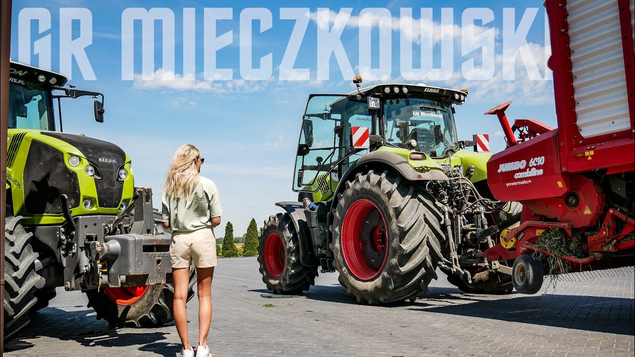 DZIEWCZYNA za sterami CLAAS'A! ☘️🔥 Zbiór traw 2022 | GR FOLWARK - Mieczkowski