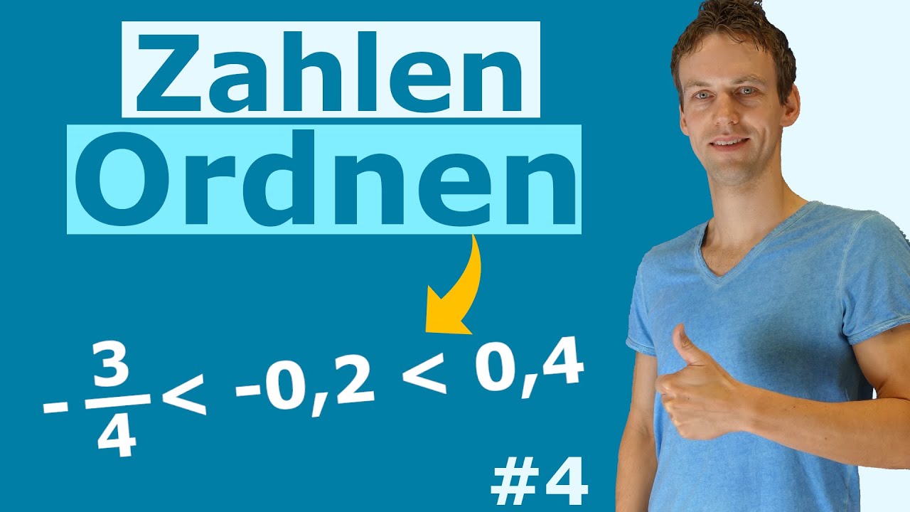 Rationale Zahlen der Größe nach ordnen | Beispielaufgabe mit Lösung und Erklärung | #4