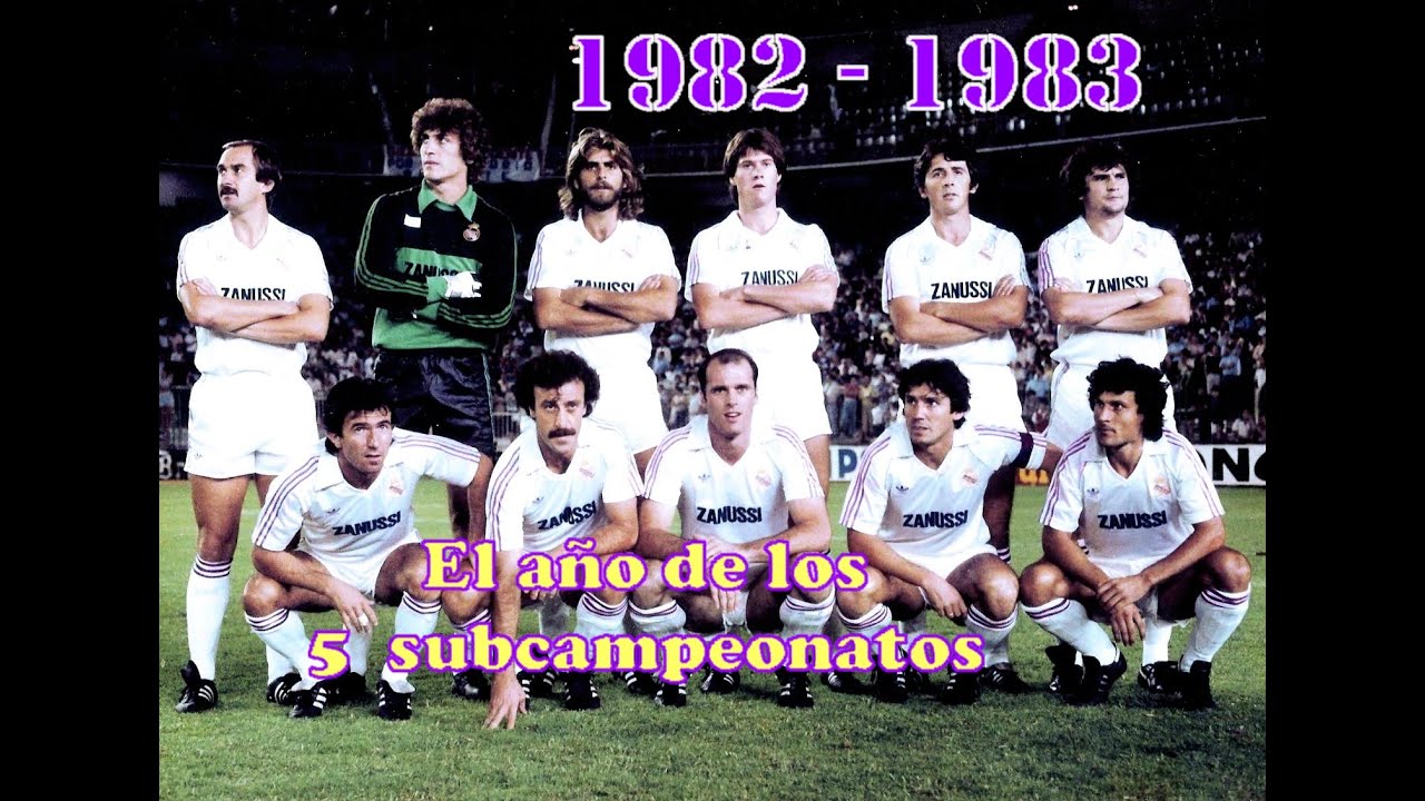 1982  - 1983. El año de los 5 SUBCAMPEONATOS. Di Stéfano, llega como entrenador al REAL MADRID