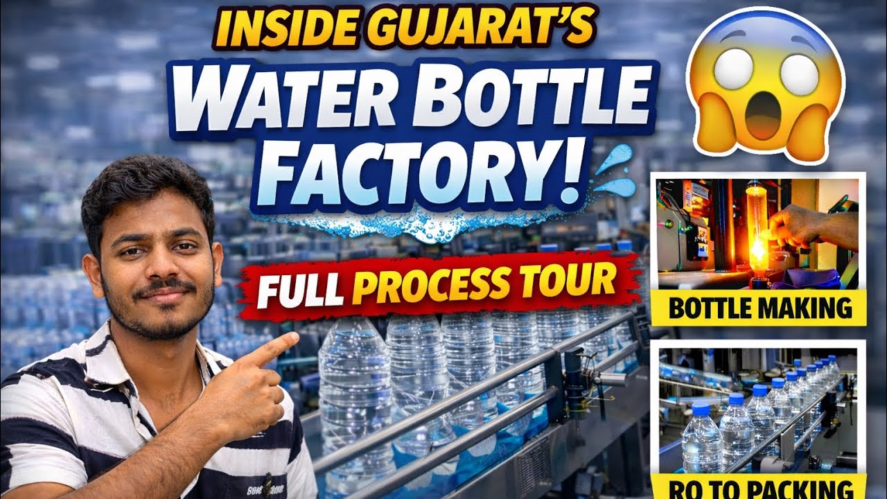 Inside Gujarat’s Drinking Water Bottle Manufacturing Plant 😱 | Full Factory Process Tour
