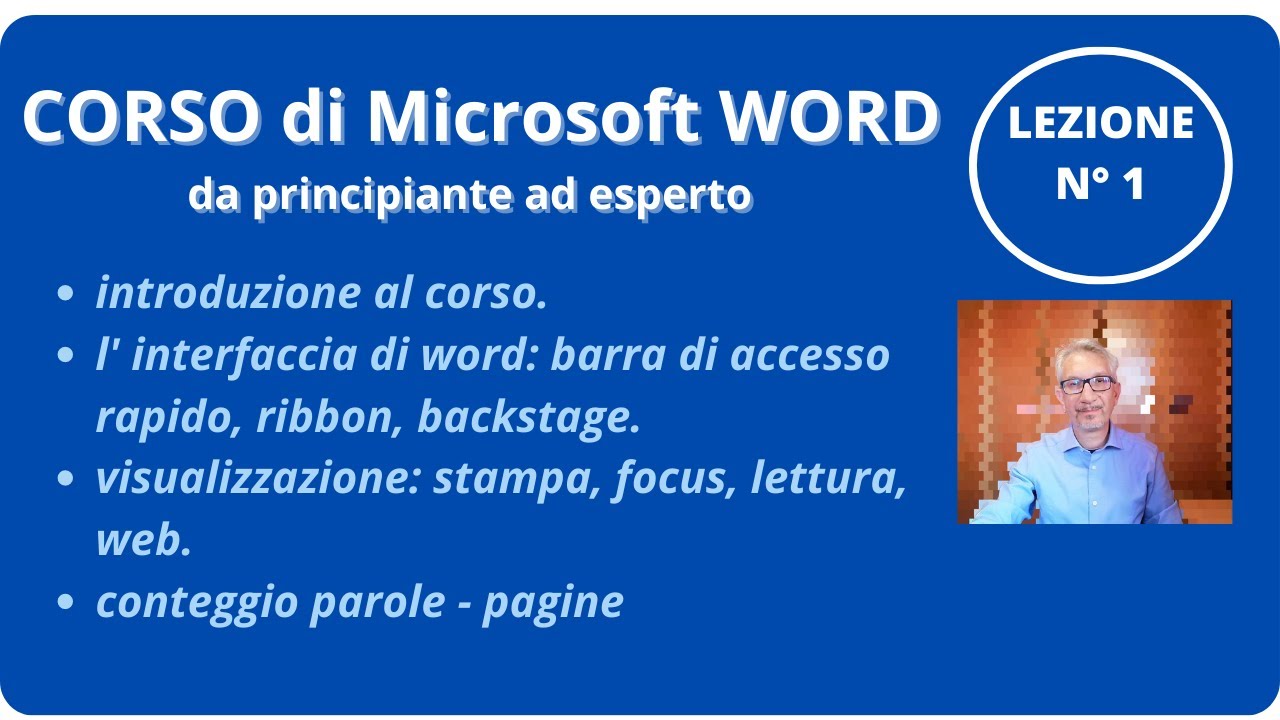 Corso completo Microsoft Word|office 365|l'interfaccia|tutorial1| GianMarcoCapitini