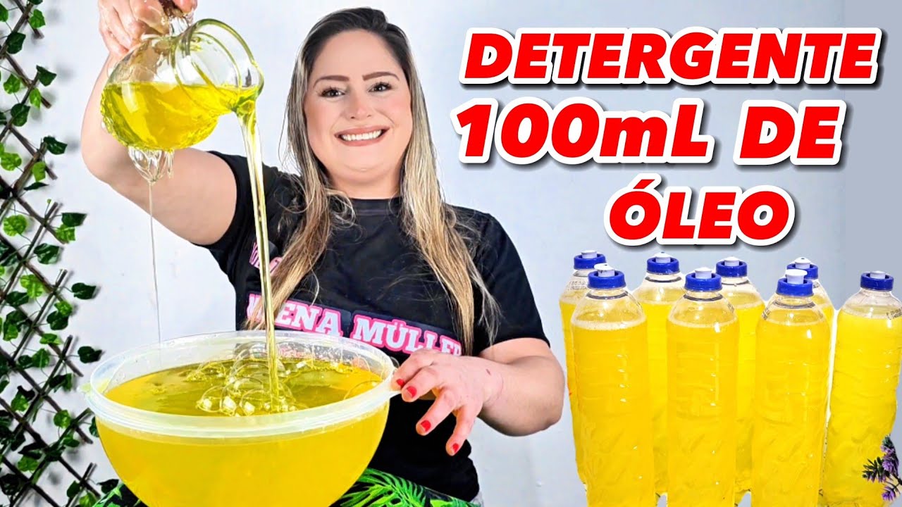 😱SEGREDO DESVENDADO: DETERGENTE NEUTRO IGUAL AO DO MERCADO - COM 100mL DE ÓLEO 🫧