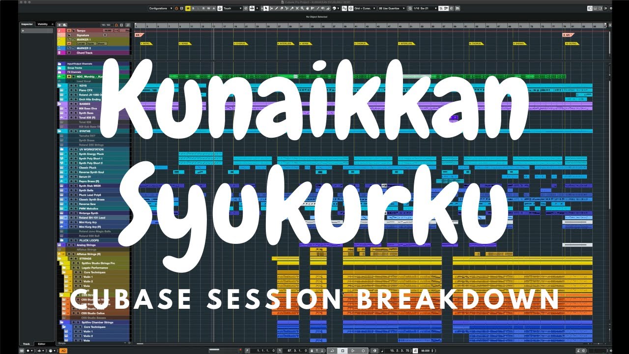 Kunaikkan SyukurKu - (Cubase session breakdown)