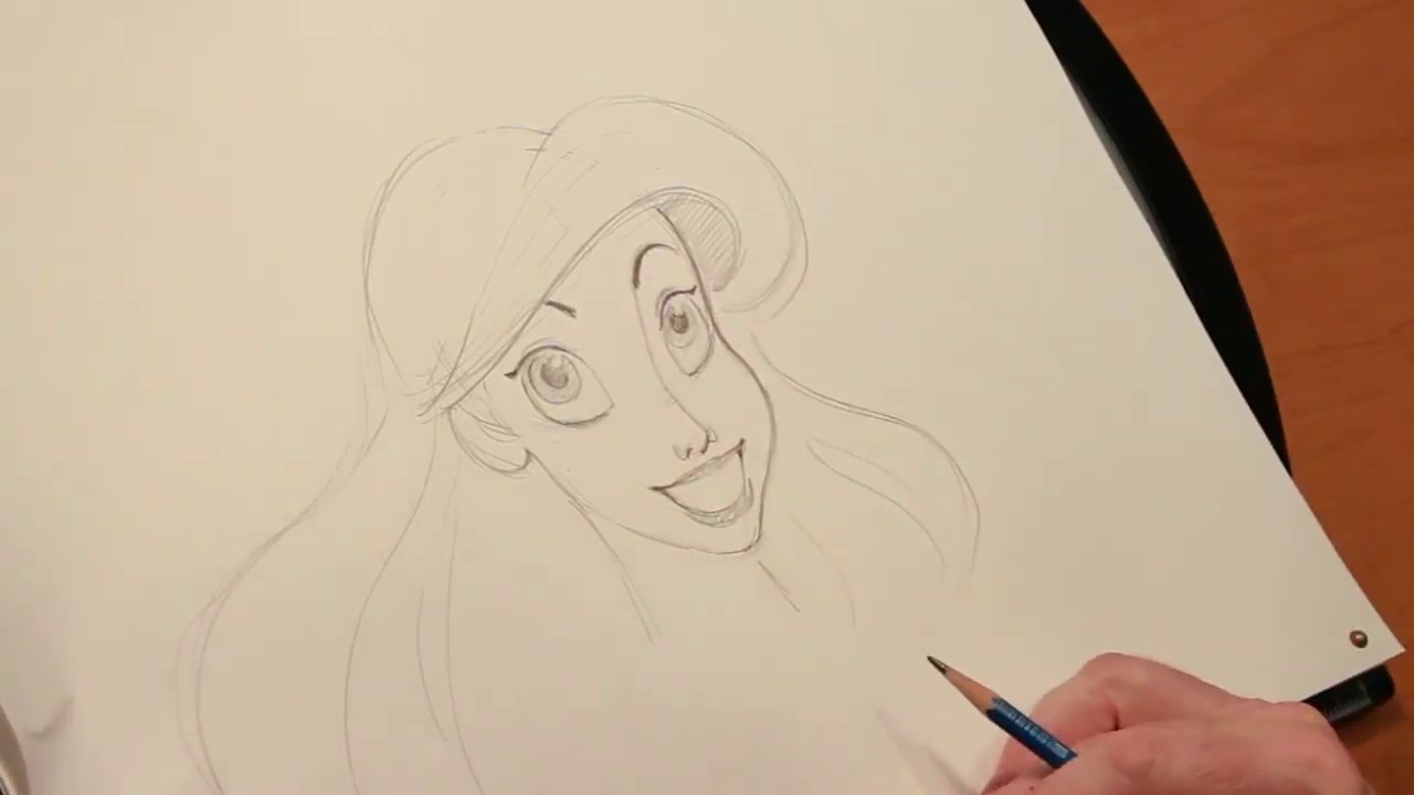 Disney Magic Moments | How To Draw Ariel from The Little Mermaid! | Official Disney UK