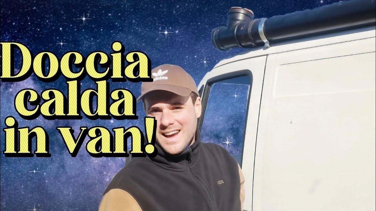 Tutorial Doccia solare acqua calda nel van ducato camper! I confort del campeggio in libera!tanica