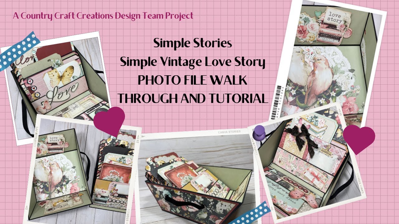 Simple Vintage Love Story Photo File Walk Through  and Tutorial