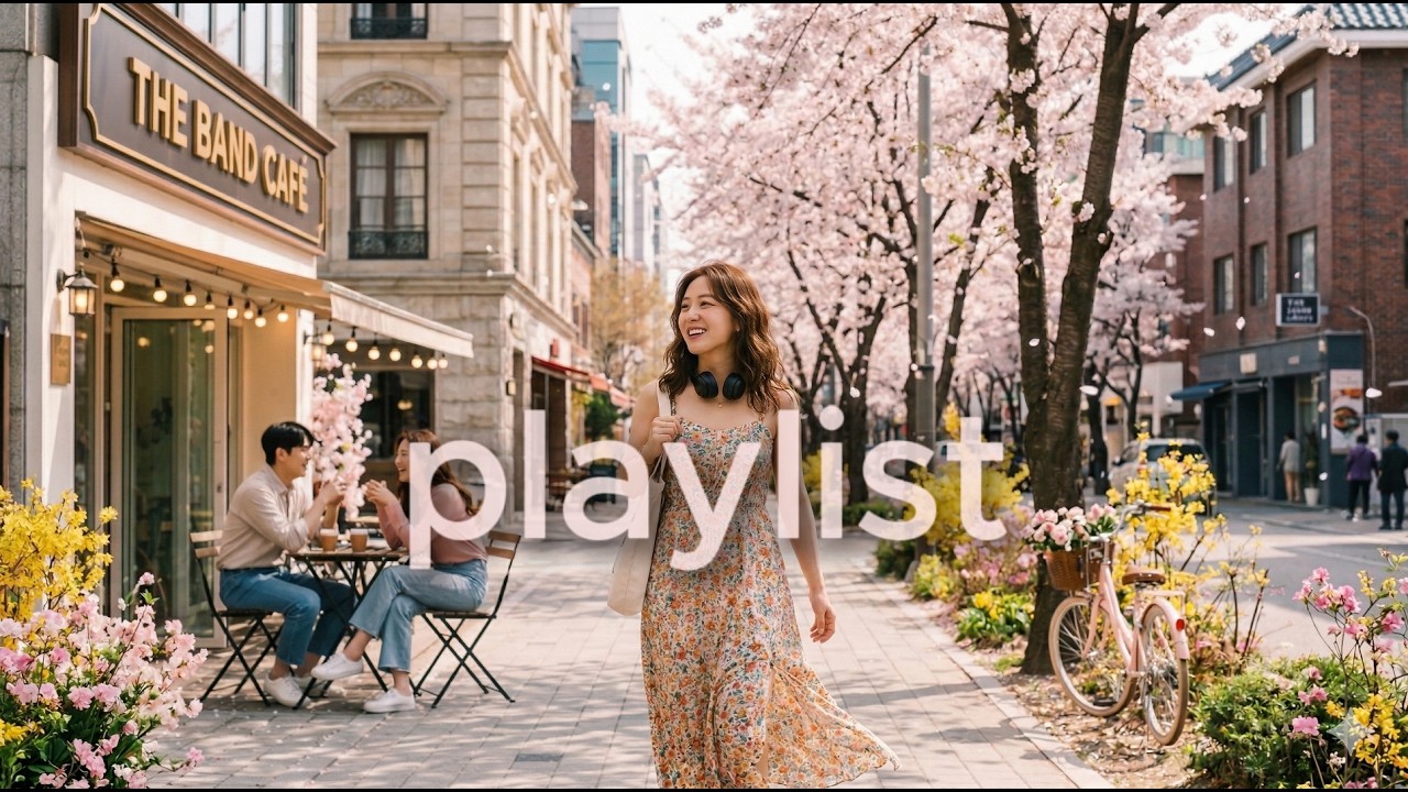 𝐏𝐥𝐚𝐲𝐥𝐢𝐬𝐭 가벼운 운동화와 흩날리는 꽃잎 : 봄날의 청량한 발걸음 👟🌸