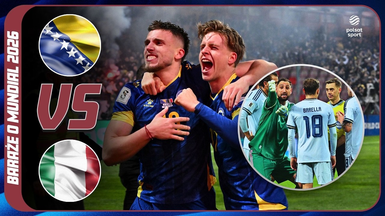 ITALIA NIE JEDZIE NA MUNDIAL! SKR&Oacute;T: BOŚNIA I HERCEGOWINA - WŁOCHY | BARAŻE MŚ 2026
