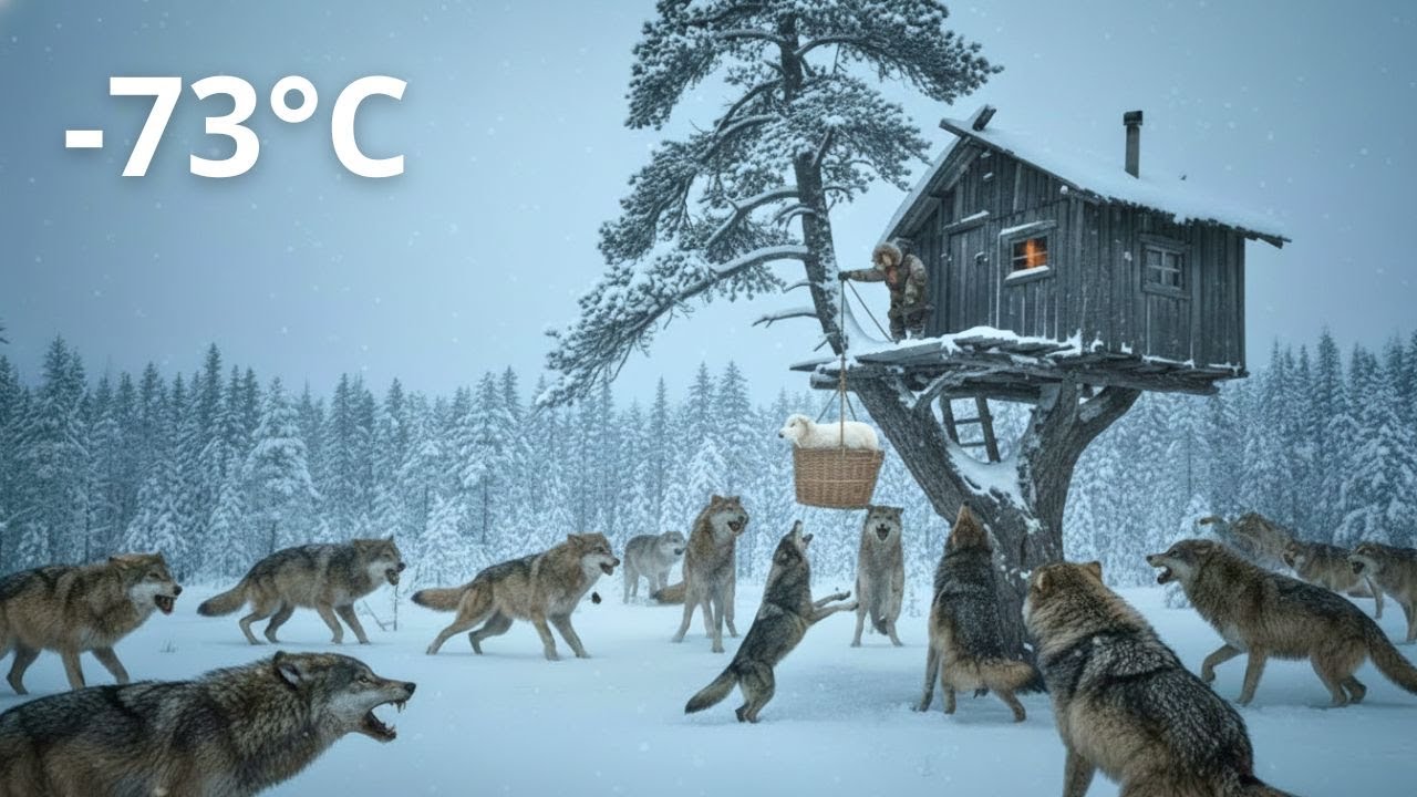 Hungry Wolves Attack Treehouse, Old Widow Does The 