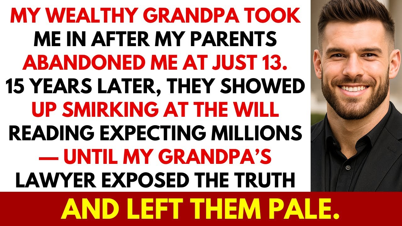 My Parents Abandoned Me At 13. My Wealthy Grandpa Took Me In. 15 Years Later, They Showed Up...