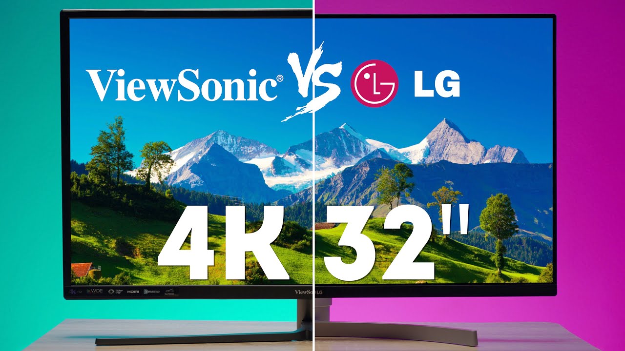 Недорогой 4К 32 Дюйма монитор LG 32UN650-W и ViewSonic VX3211-4K-MHD обзор