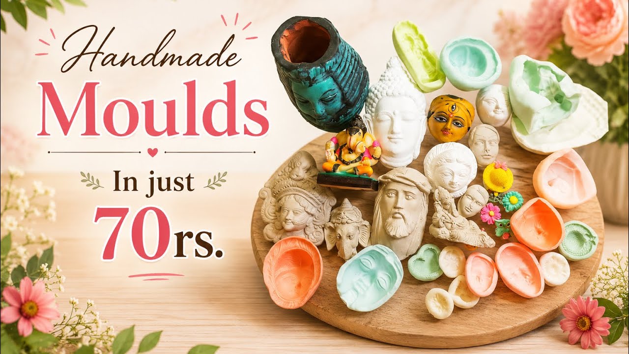 How to make Silicone mould in just 70rs. for art & craft | Mould for clay & resin art & for Pendant
