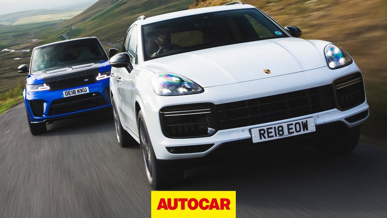 Porsche Cayenne Turbo против Range Rover Sport SVR: обзор внедорожников за 100 тысяч фунтов стерл...