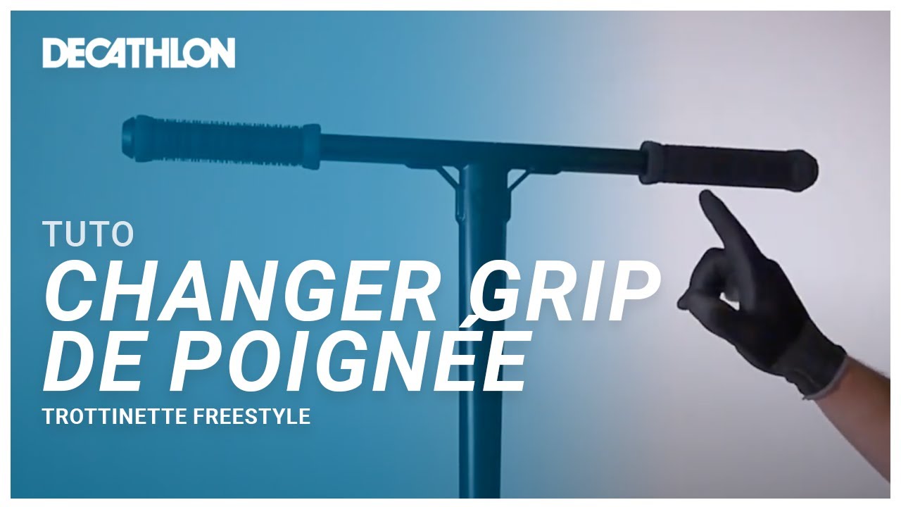 TUTO - Comment changer les grips de poignées sur une trottinette freestyle ? 🛴 I Decathlon