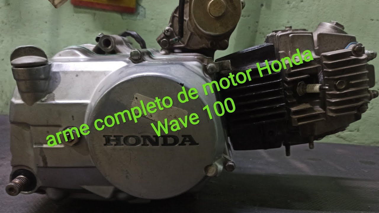 arme completo de motor de Honda wave 100 (en cámara rápida)