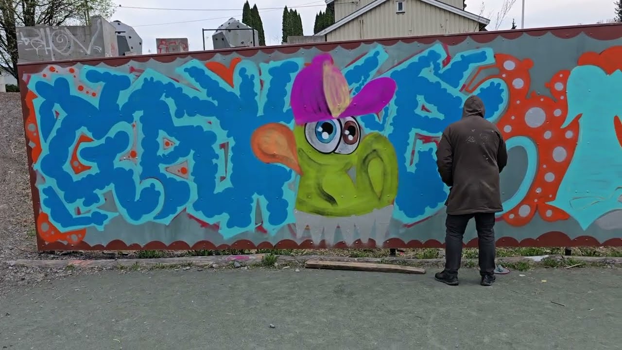 Gator & Oyer: Radium Octavium Wall - 2025 (Live Spraying)