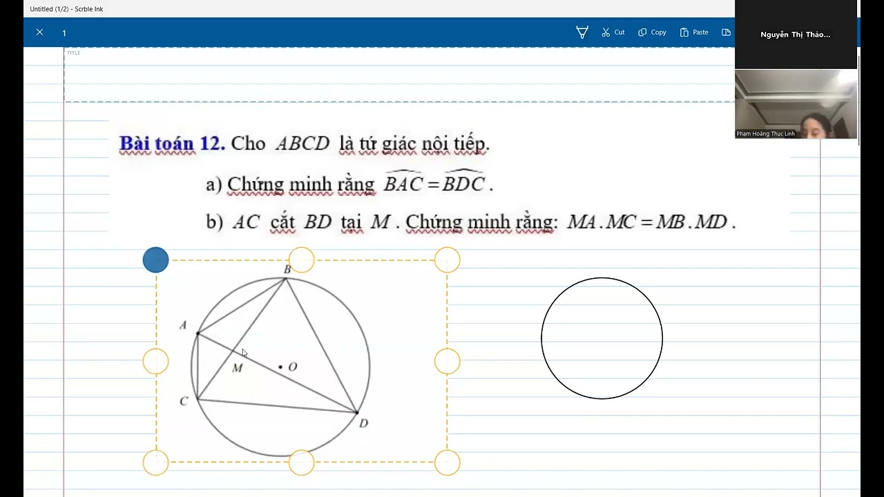Toán 9: Tứ giác nội tiếp - Thục Linh