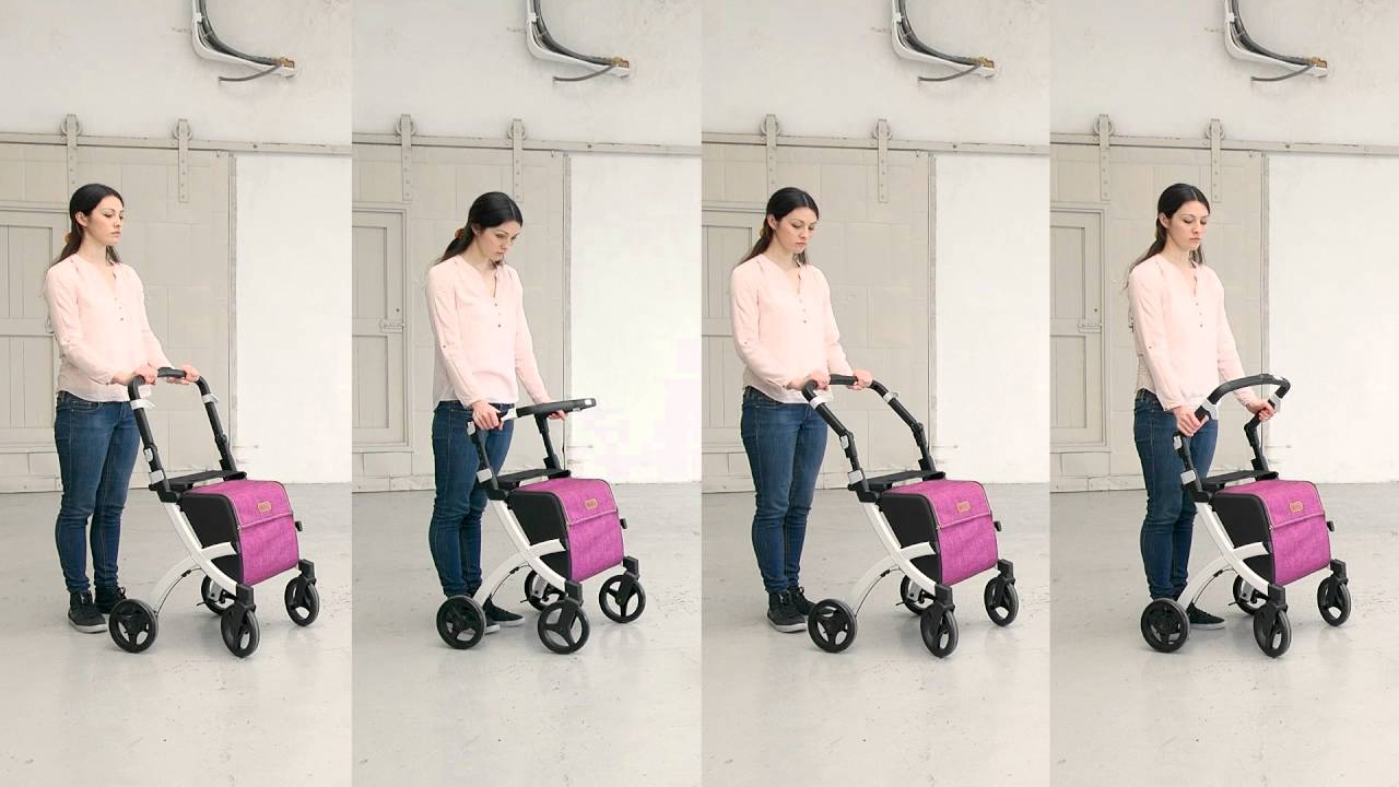 Rollz Flex - A design rollator walker with a large bag (demo)