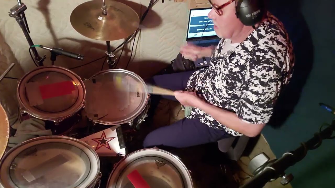 Spill the Wine, open-handed drum cover, recorded Monday, 02-09-2026.
