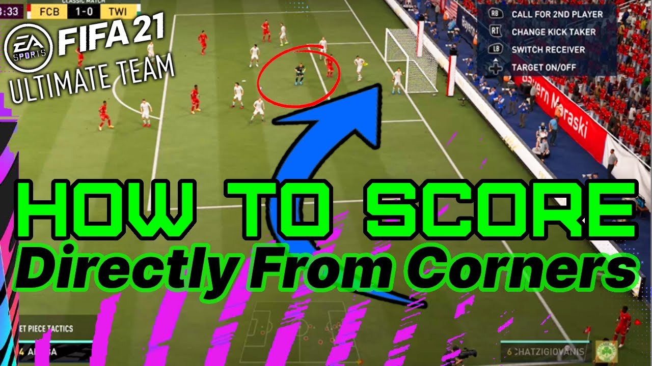 How to SCORE Directly from a Corner Kick in FIFA 21