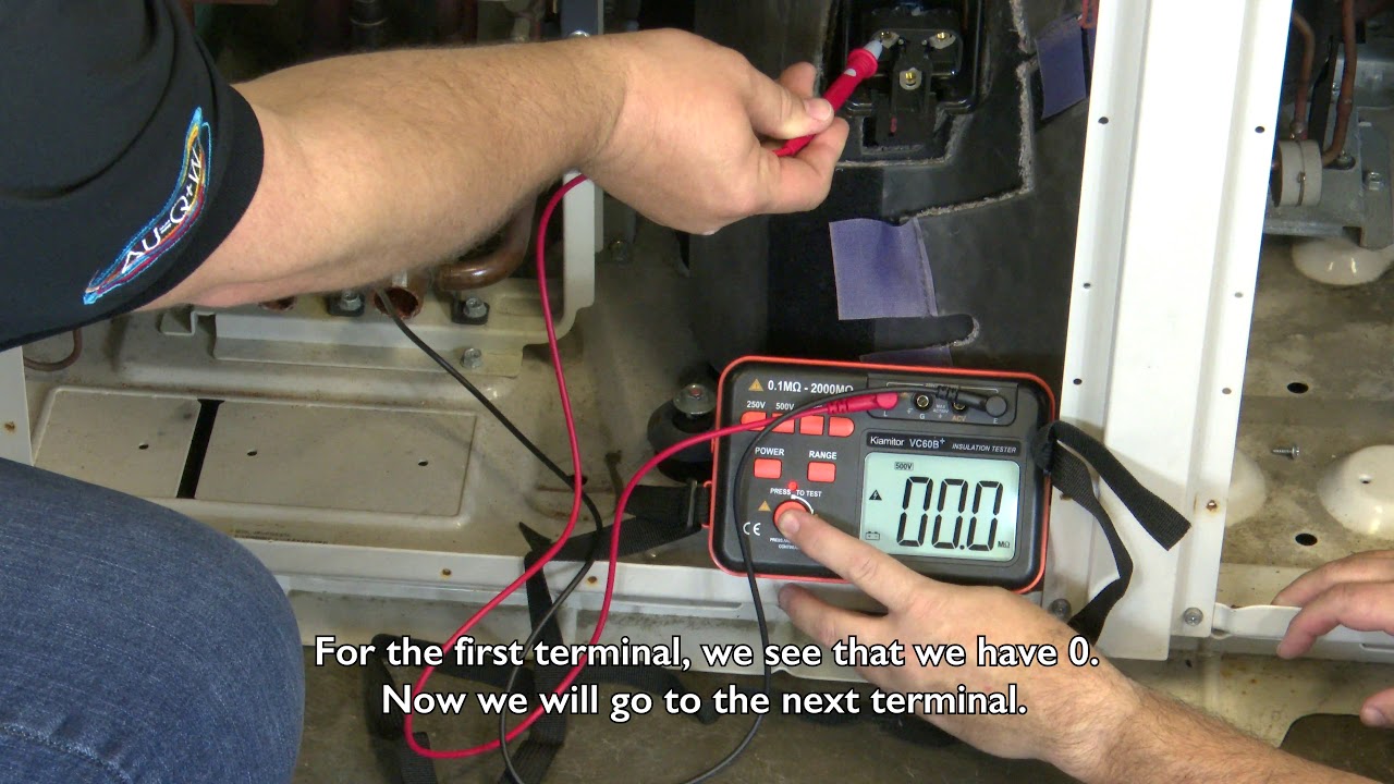 Faulty Compressor Megohm Test