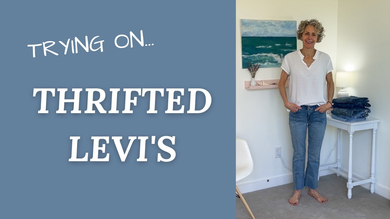 LEVI'S - Lot's of thrifted LEVI'S...  👖 Talking styles and trying them all on for you!