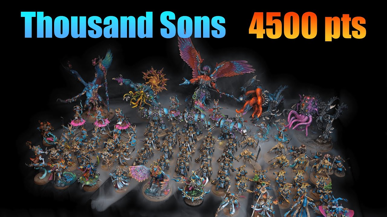 Thousand Sons Army In-Depth Showcase - 4500 points Collection | Professionally Painted