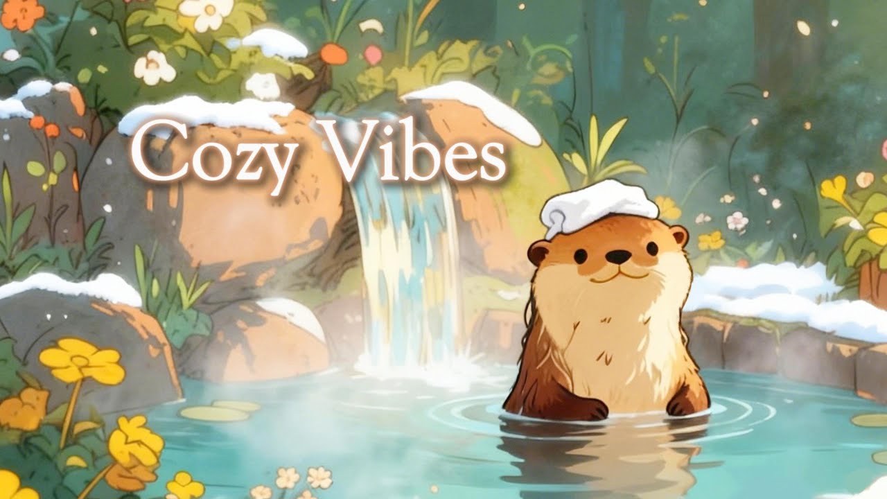 Cozy Winter Moments | Warming Up with an Otter #lofihiphop #chillmusic #coffeemusic #studymusic