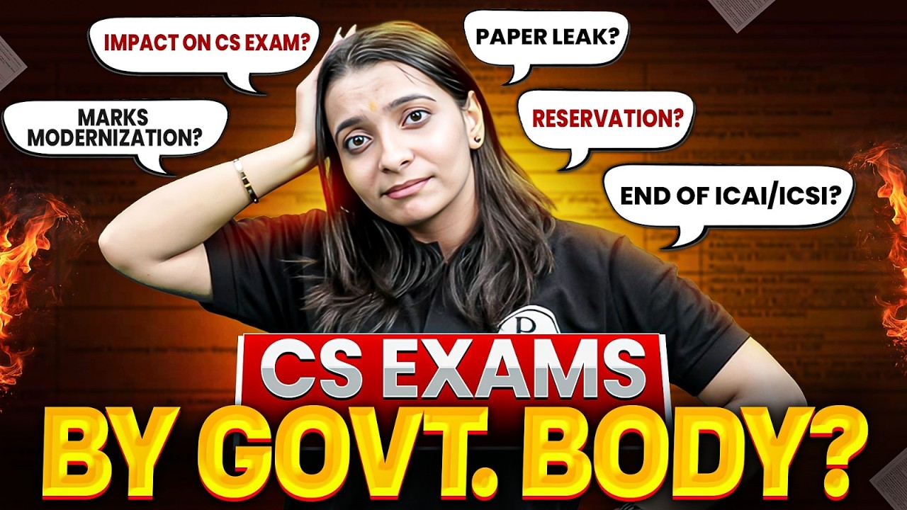 CA | CMA | CS Latest Update Explained | CS Exams Under Govt Now?