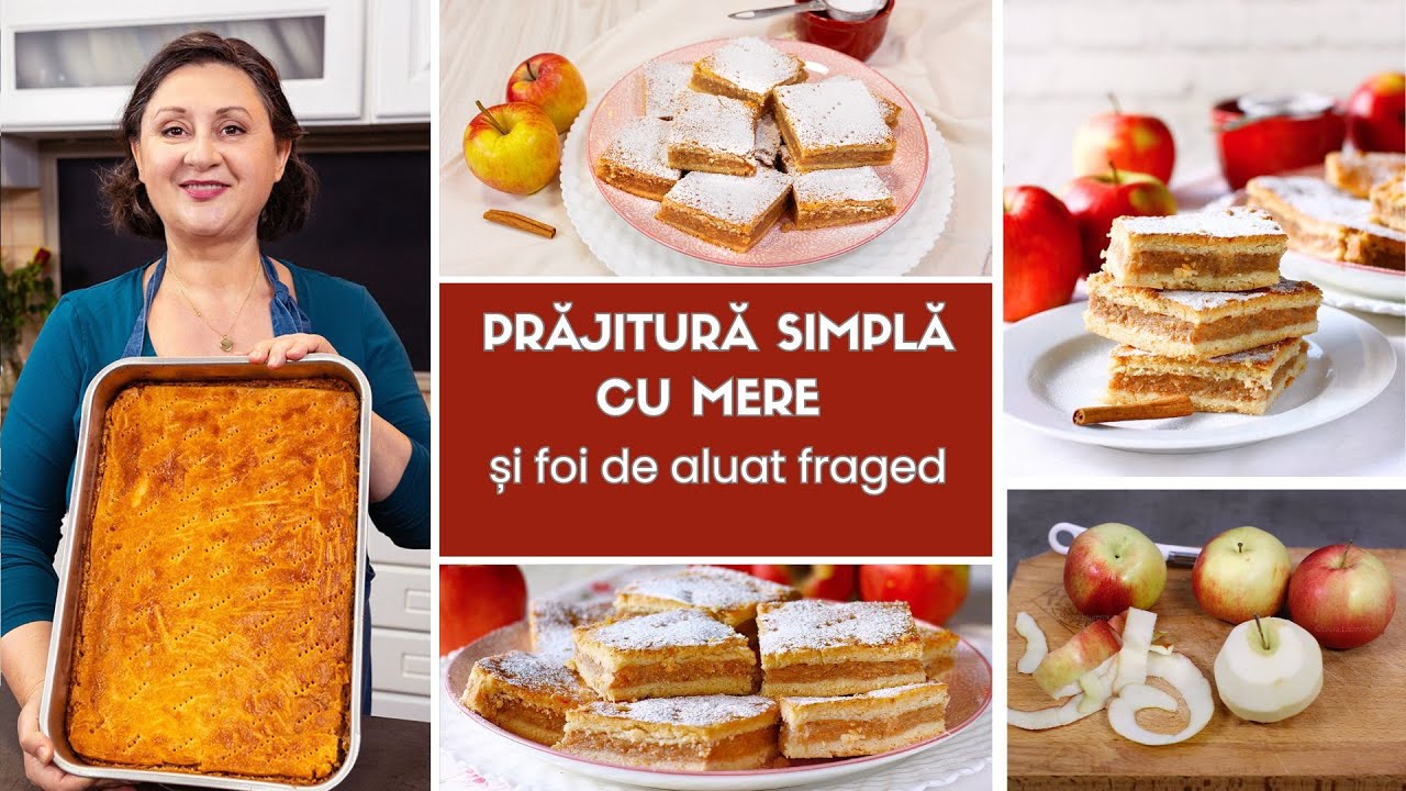 Cea mai bună prăjitură simplă cu mere și foi din aluat fraged - ușor de făcut, aromată și gustoasă!