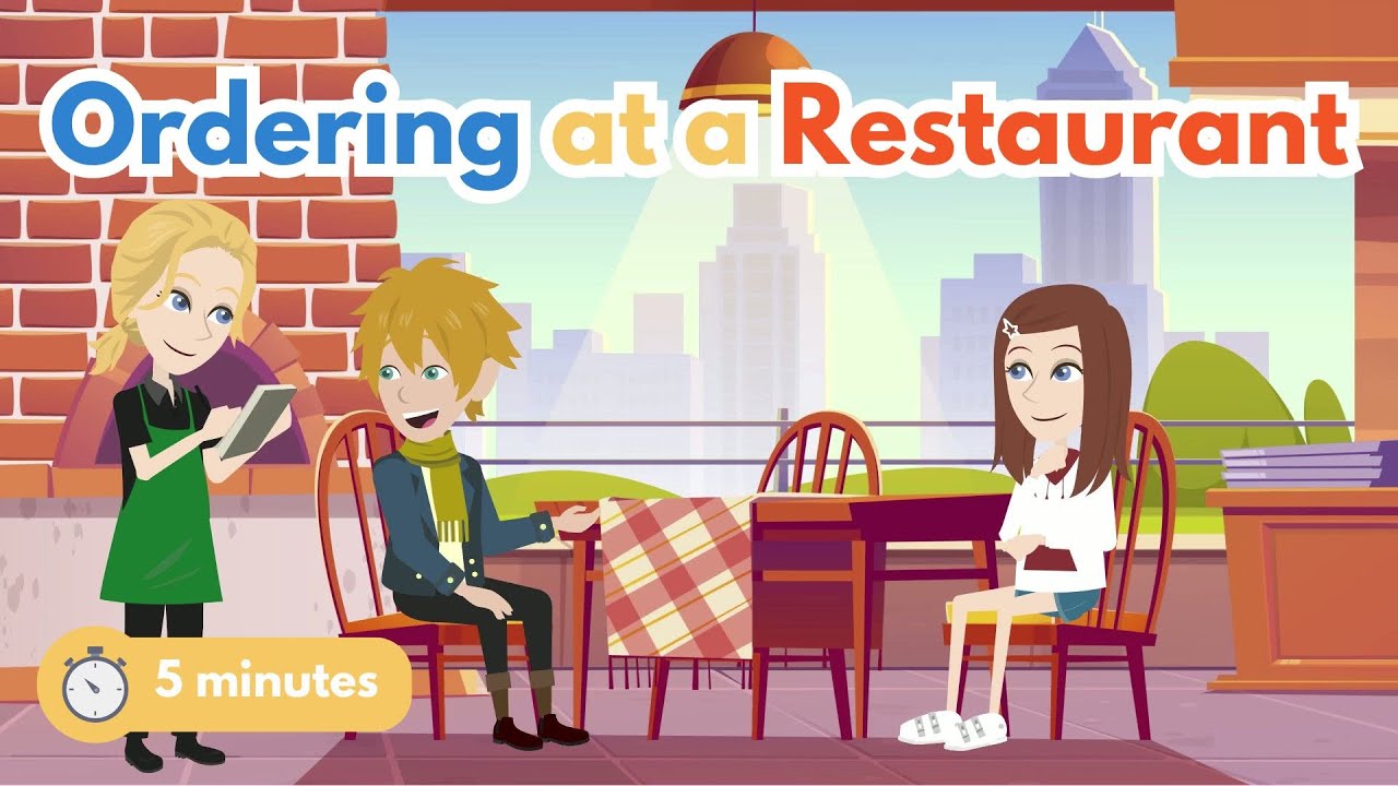 5-Minute English Conversation Practice: Ordering at a Restaurant