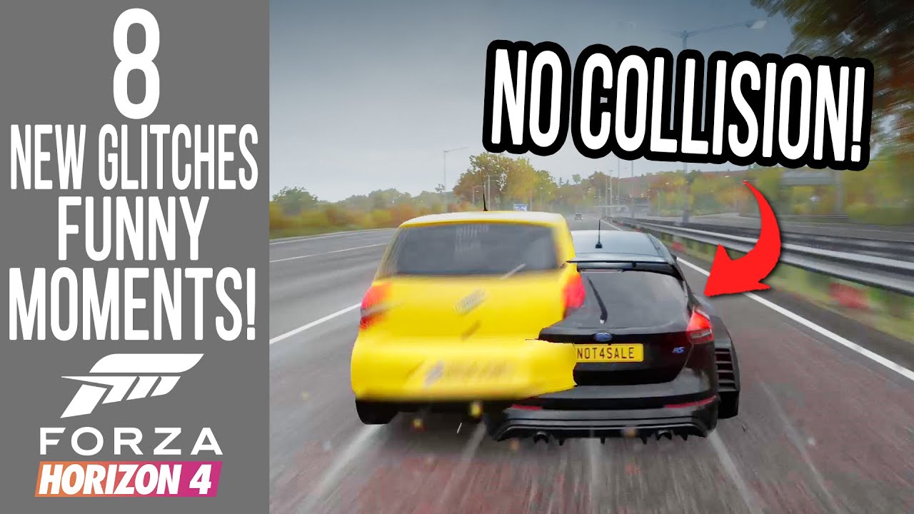 Forza Horizon 4 - 8 NEW Glitches, Secrets & Funny Moments! NO COLLISION PO FORD!?