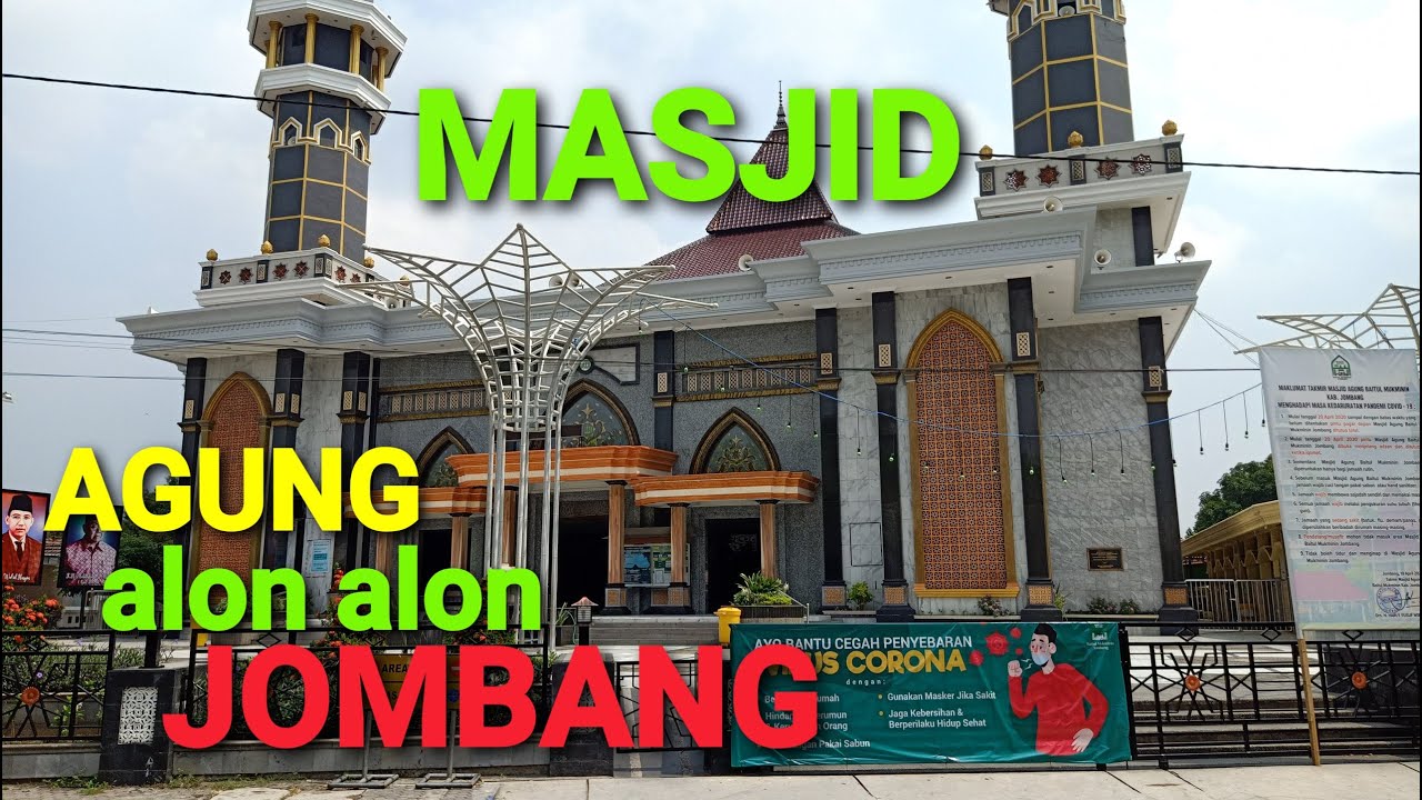 #masjid agung Jombang-musyafir bingung jalan masuk dimana waktu sholat jumat.