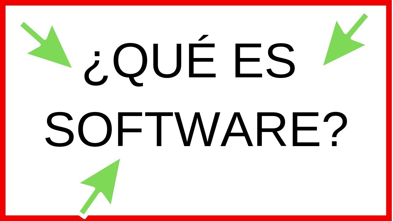 🛑✅Qu&eacute; es software - Curso de Inform&aacute;tica B&aacute;sica