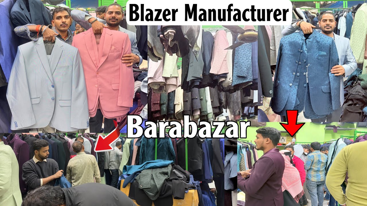Biggest Blazer Manufacturer in Kolkata | Barabazar Wholesale Market