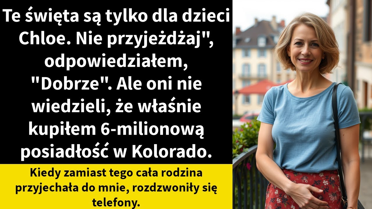 Te święta są tylko dla dzieci Chloe. Nie przyjeżdżaj