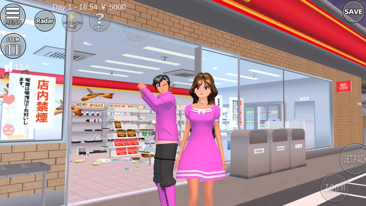 Sakura school simulator Rina Tamaki carelessness 🥺😞💔