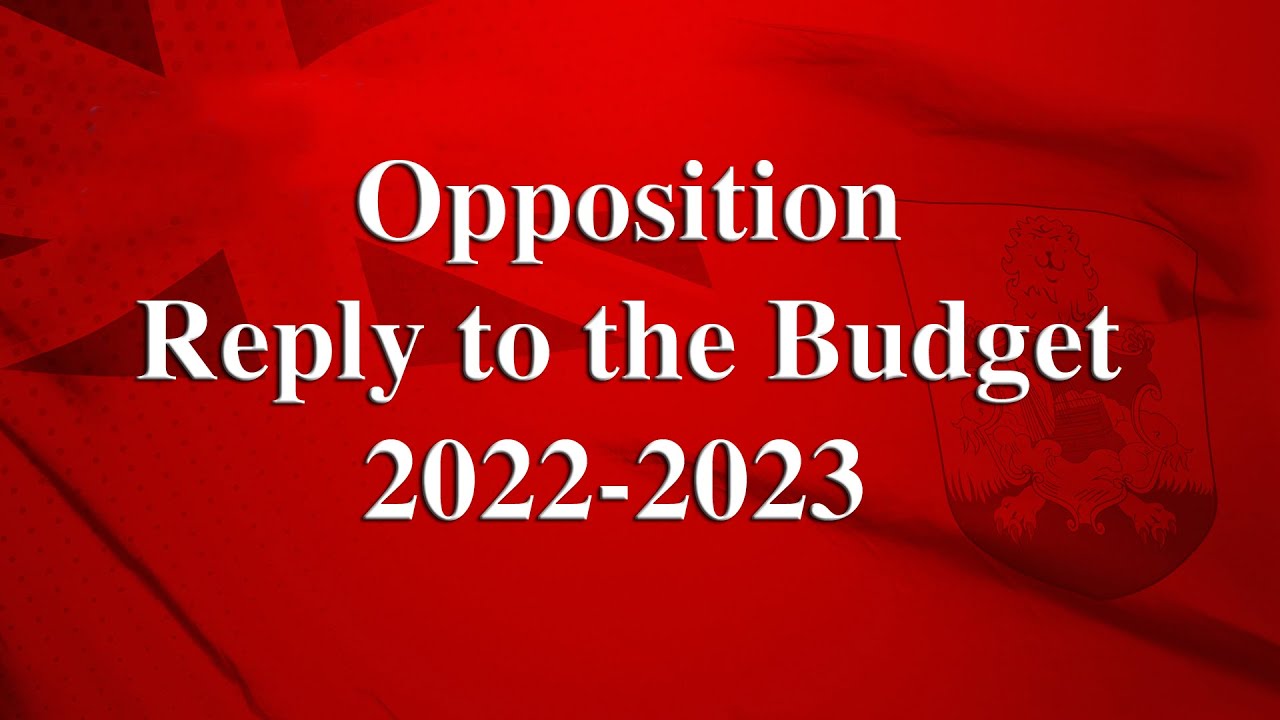 Opposition's reply to the 2022/23 Budget - March 4 2022