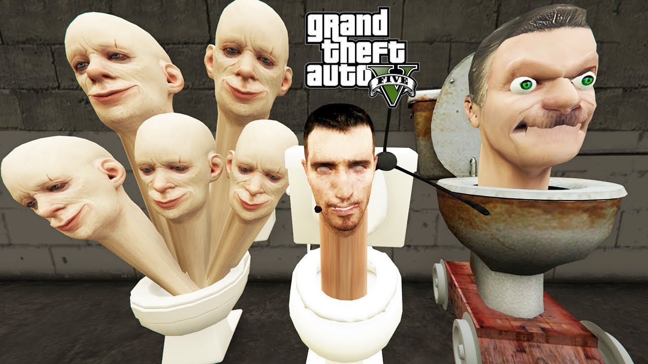 SKİBİDİ TOİLET GTA 5 ŞEHRİNE GELDİ (SKİBİDİ TOİLET İN GTA 5) - GTA 5 MODS #gta5 #skibiditoilet
