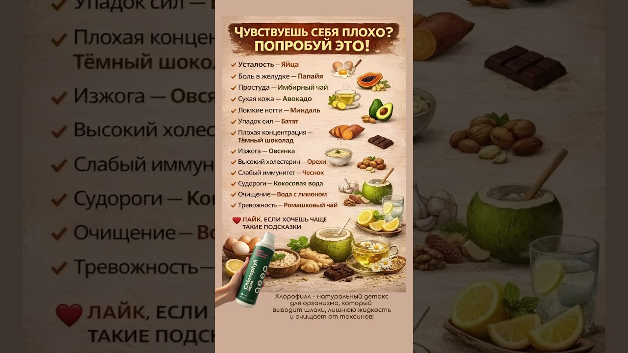 ✨Жидкий хлорофилл &mdash; это простая привычка, которая работает на твое состояние каждый день #здоровье