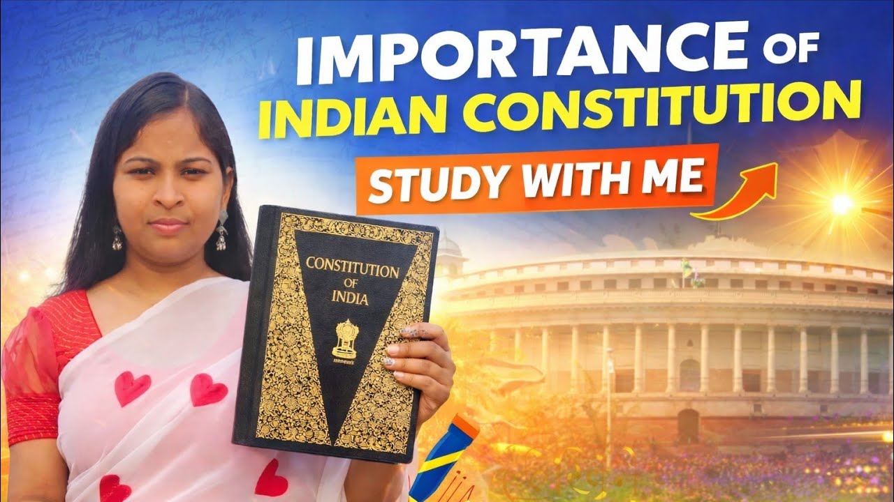 Importance Of Indian Constitution I Study with me I 