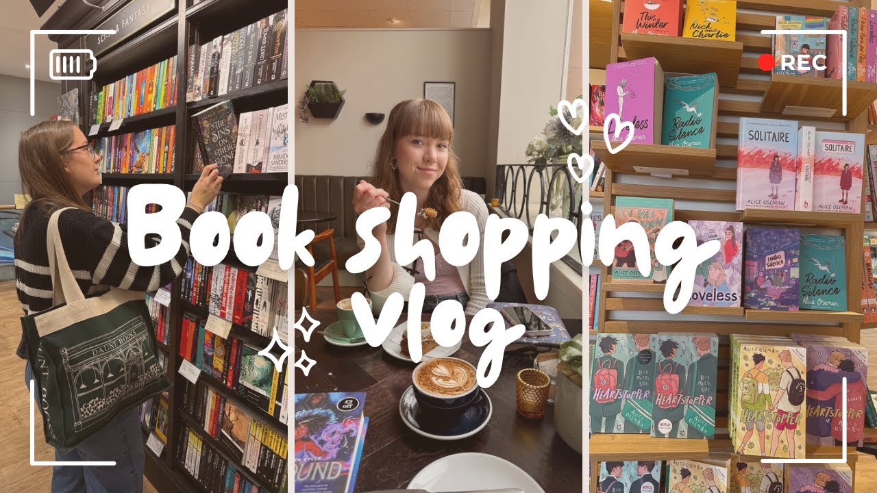 BOOK SHOPPING VLOG | a bookish day out in Glasgow 📚