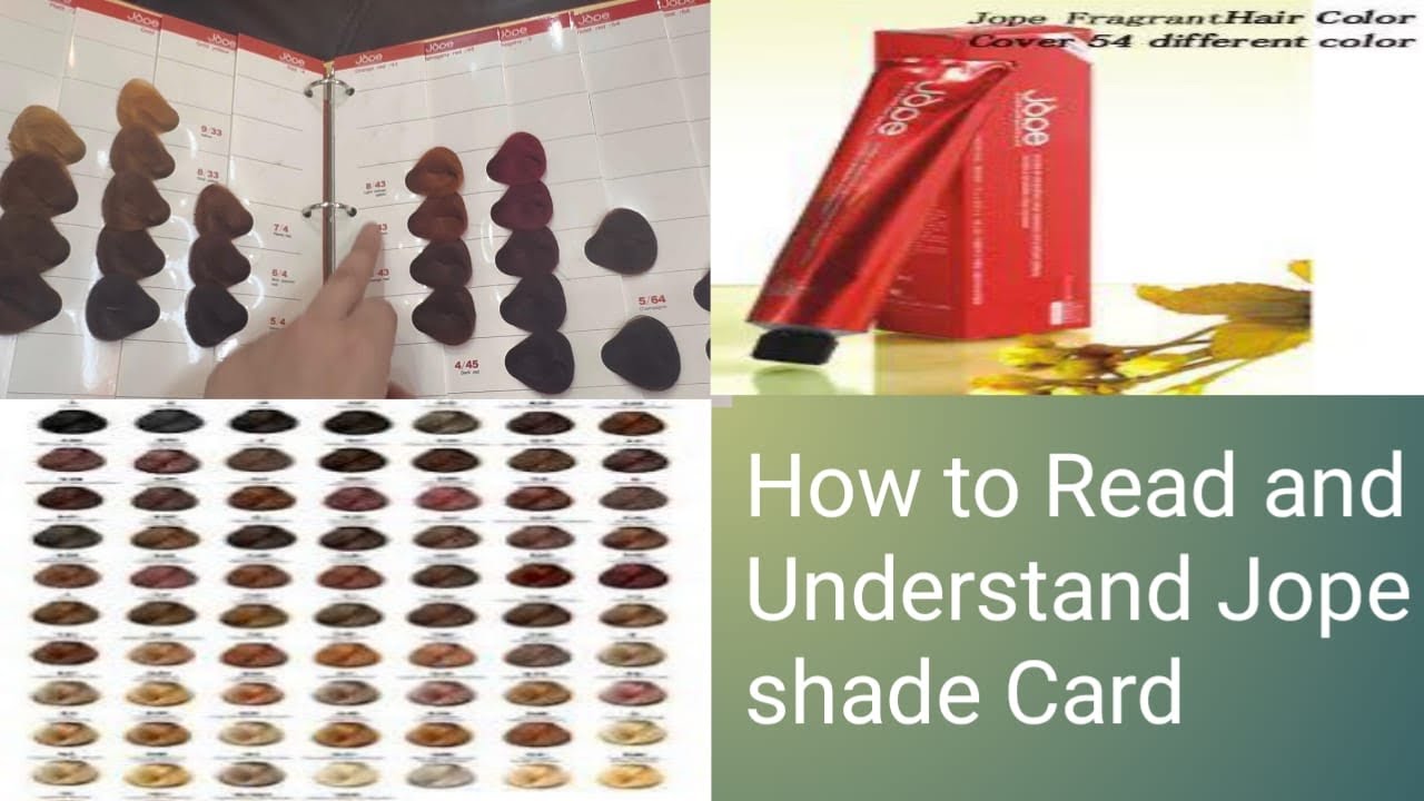 Jope hair color Shade card