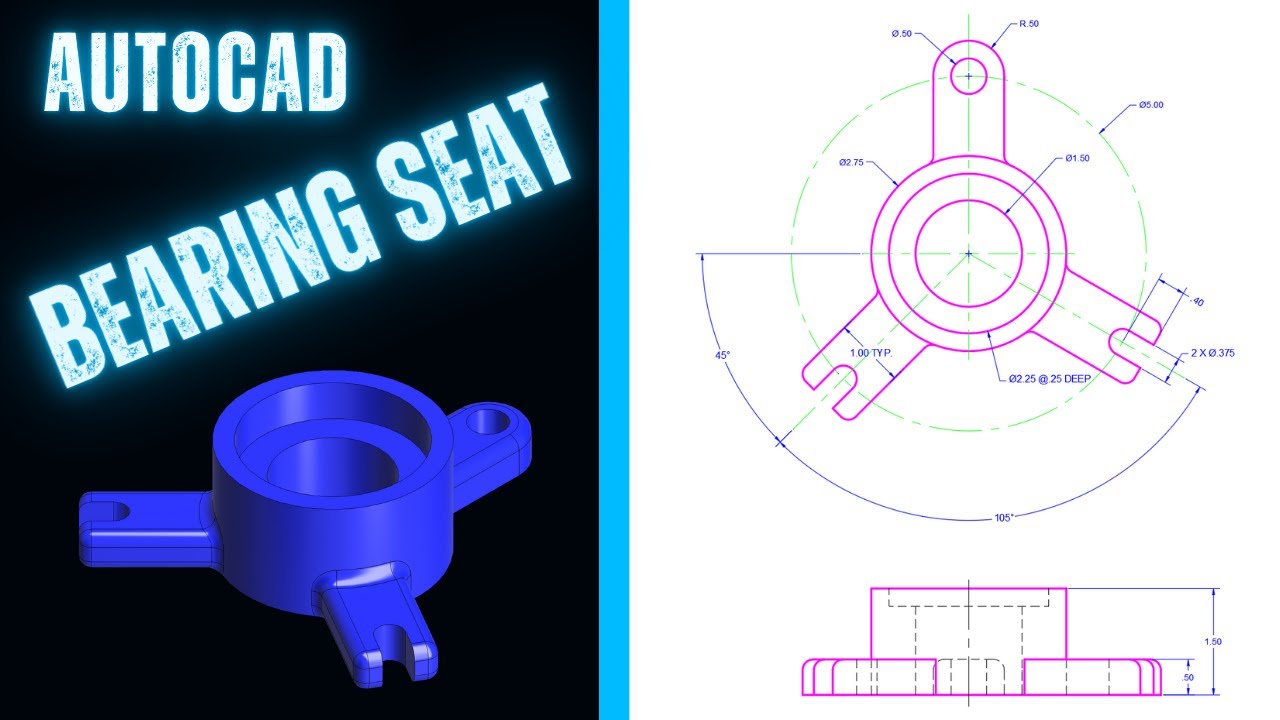 AUTOCAD: BEARING SEAT