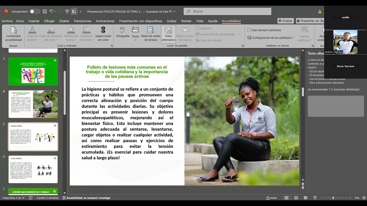 Folleto de lesiones mas comunes en el trabajo